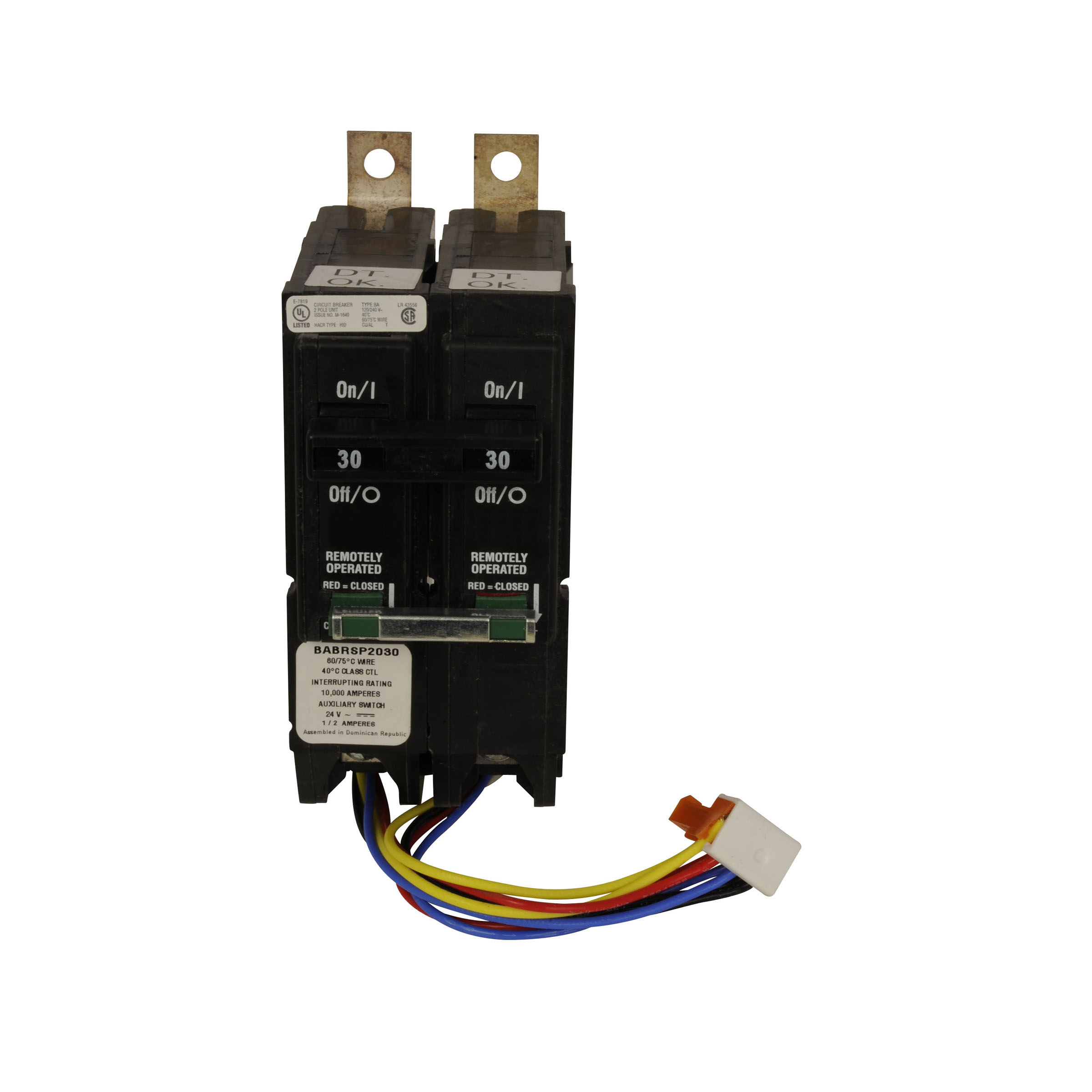 Type BAB Remotely Operated Bolt-on Plug-in Circuit Breaker