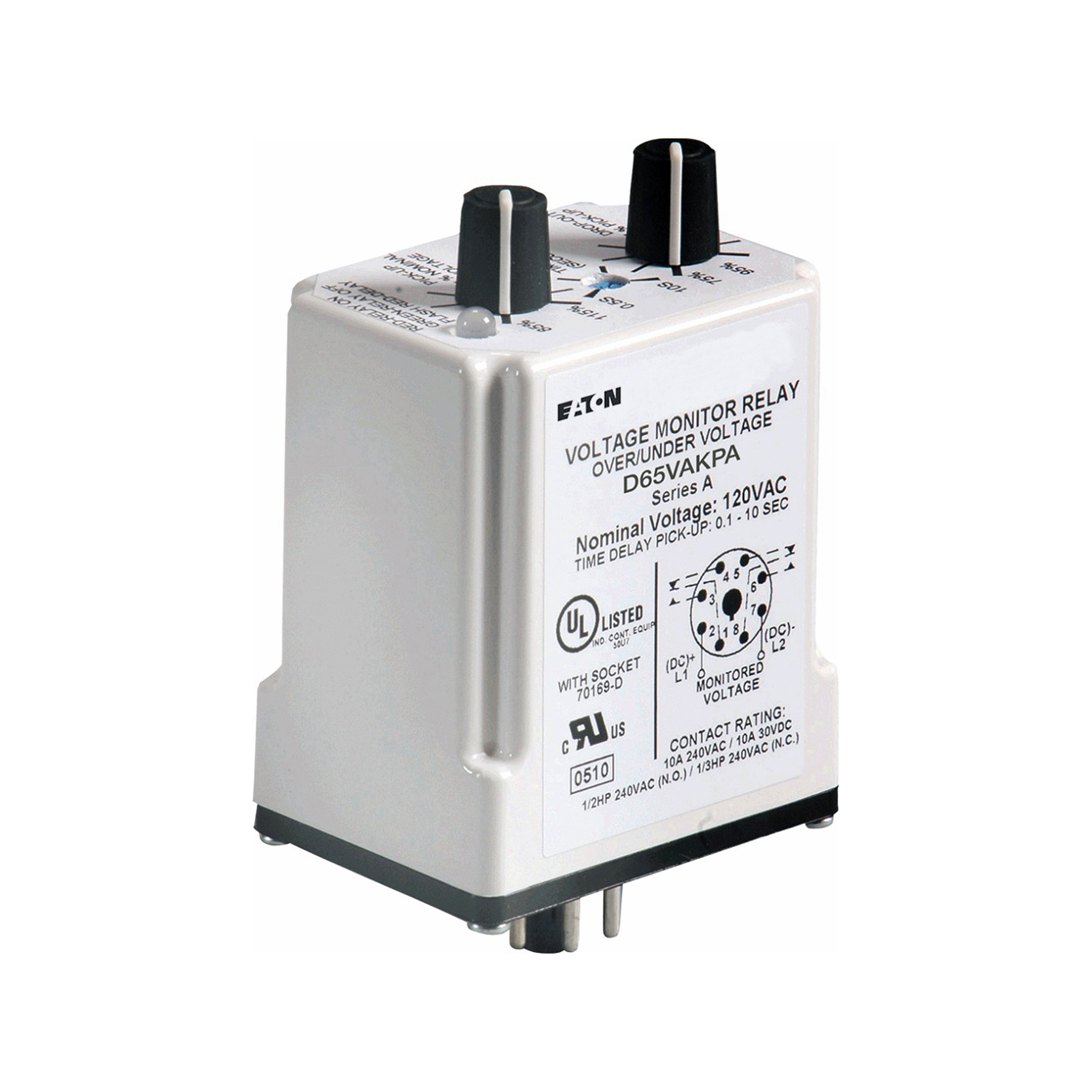 Over/Undervoltage Relay, Adjustable Pickup, Fixed Dropout Settings