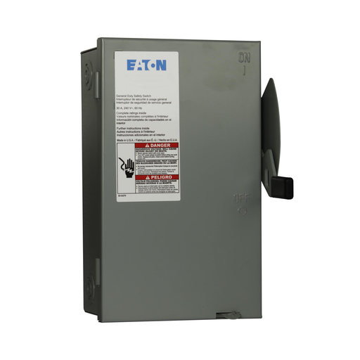 NEW 30 Amp 3 Phase Non-Fused Disconnect Switch Eaton Cutler Hammer DG321UGB