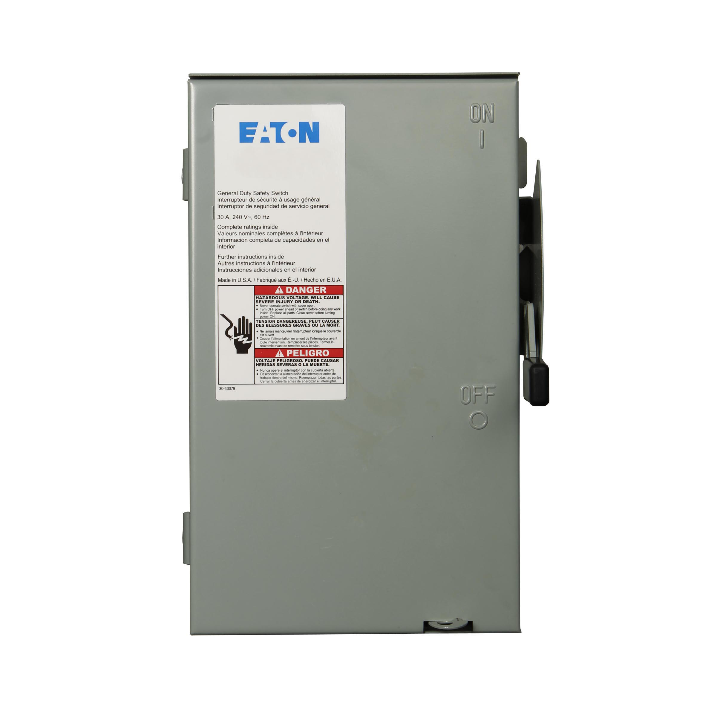 General Duty Non-Fusible Safety Switch