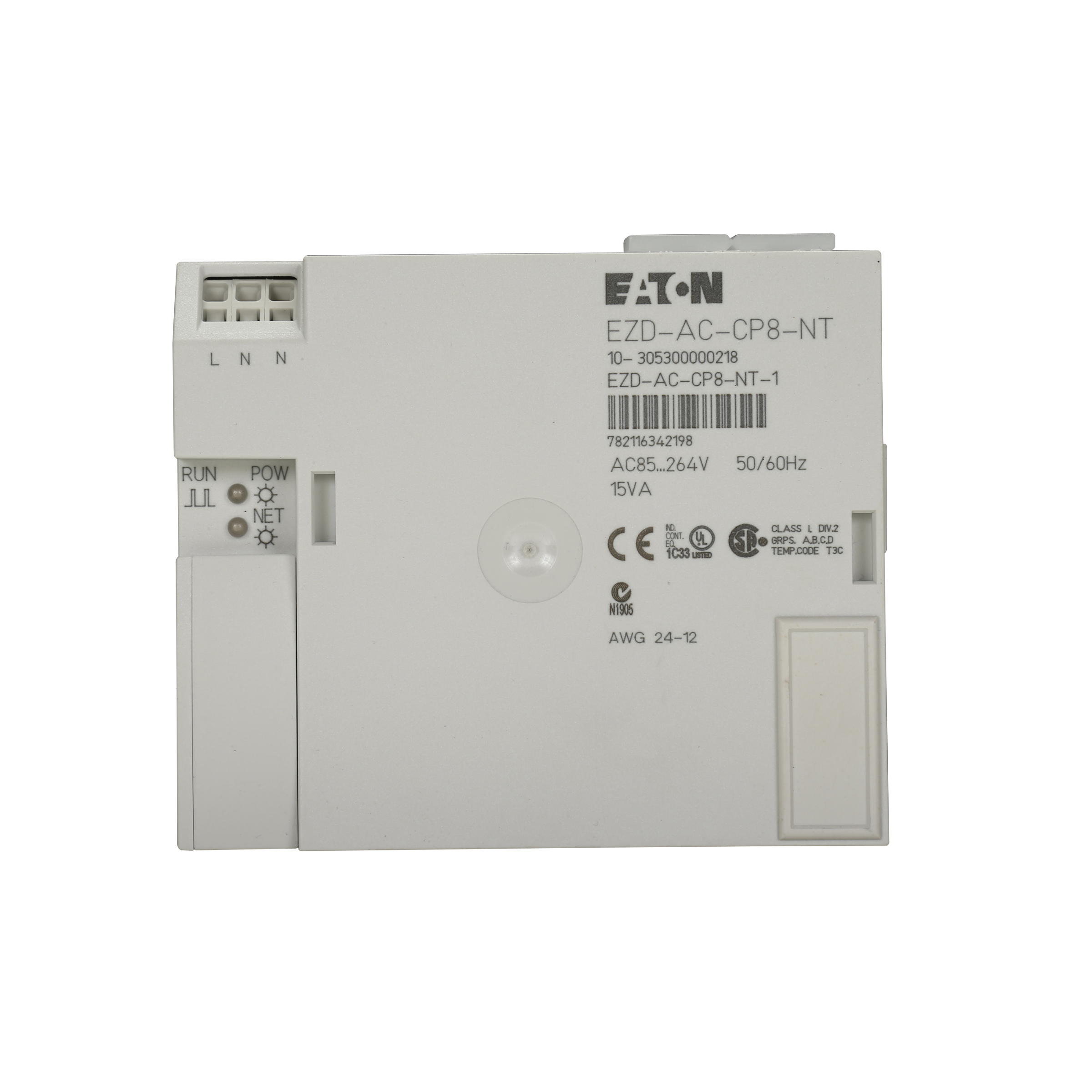 EZD Series CPU with 100-264 VAC power supply, CLK, EZNet
