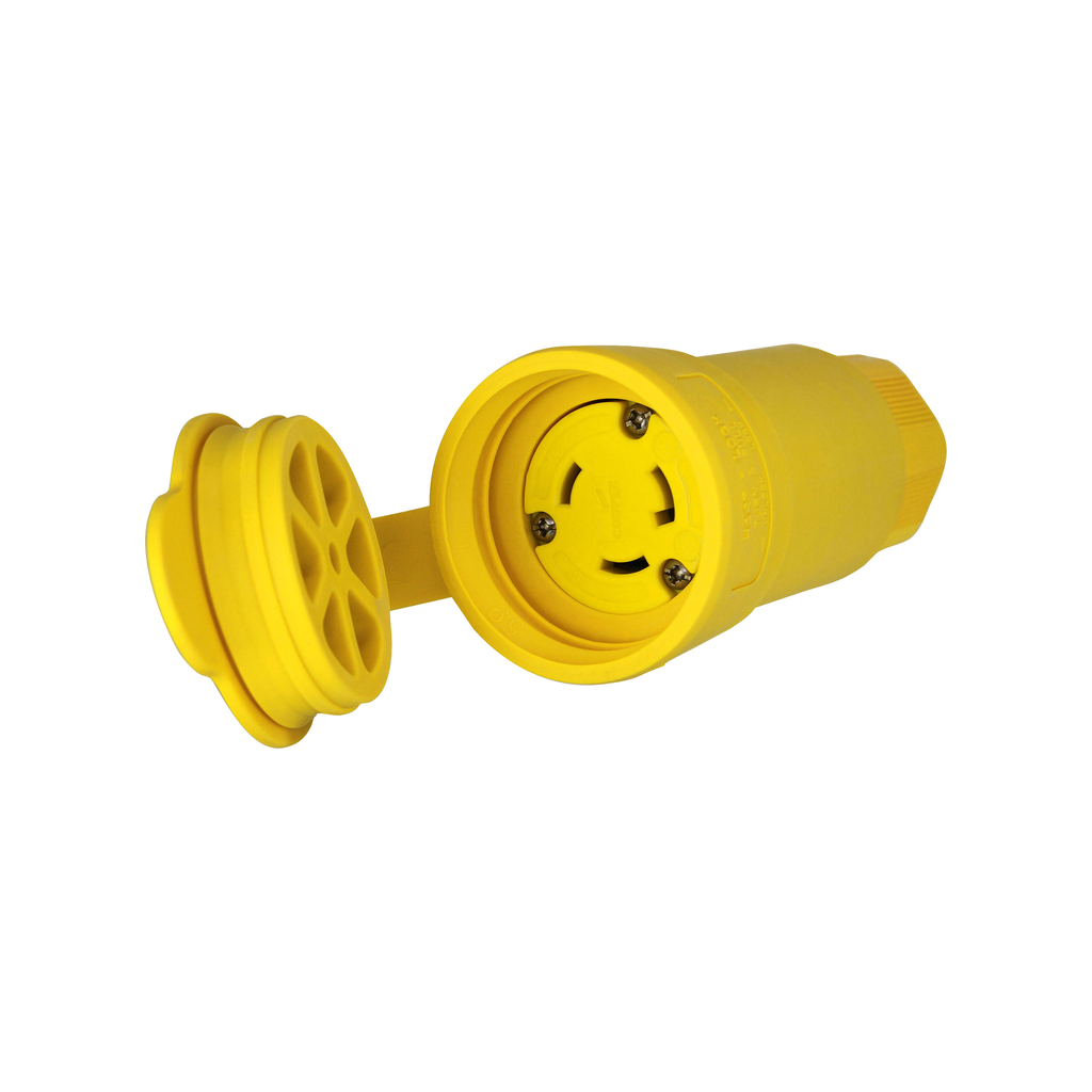 Arrow Hart Wiring L630CW 30 Amp 250 VAC 2-Pole 3-Wire NEMA L6-30R Yellow Watertight Locking Connector Arrow Hart Wiring L630CW 30 Amp 250 VAC 2-Pole 3-Wire NEMA L6-30R Yellow Watertight Locking Connector