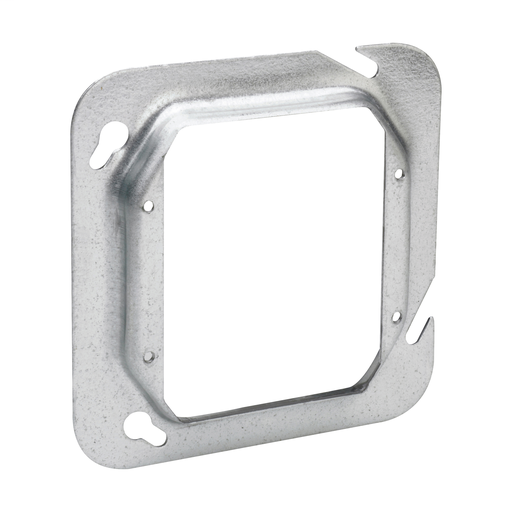 Product image for Crouse-Hinds TP587 4-11/16" Square Box Cover, 2-Device, 5/8" Raised, 8.0cu.in, Steel