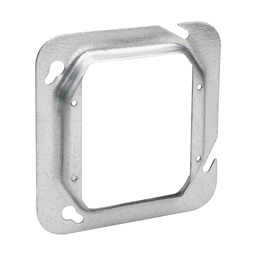 Crouse-Hinds TP587 4-11/16" Square Box Cover, 2-Device, 5/8" Raised, 8.0cu.in, Steel
