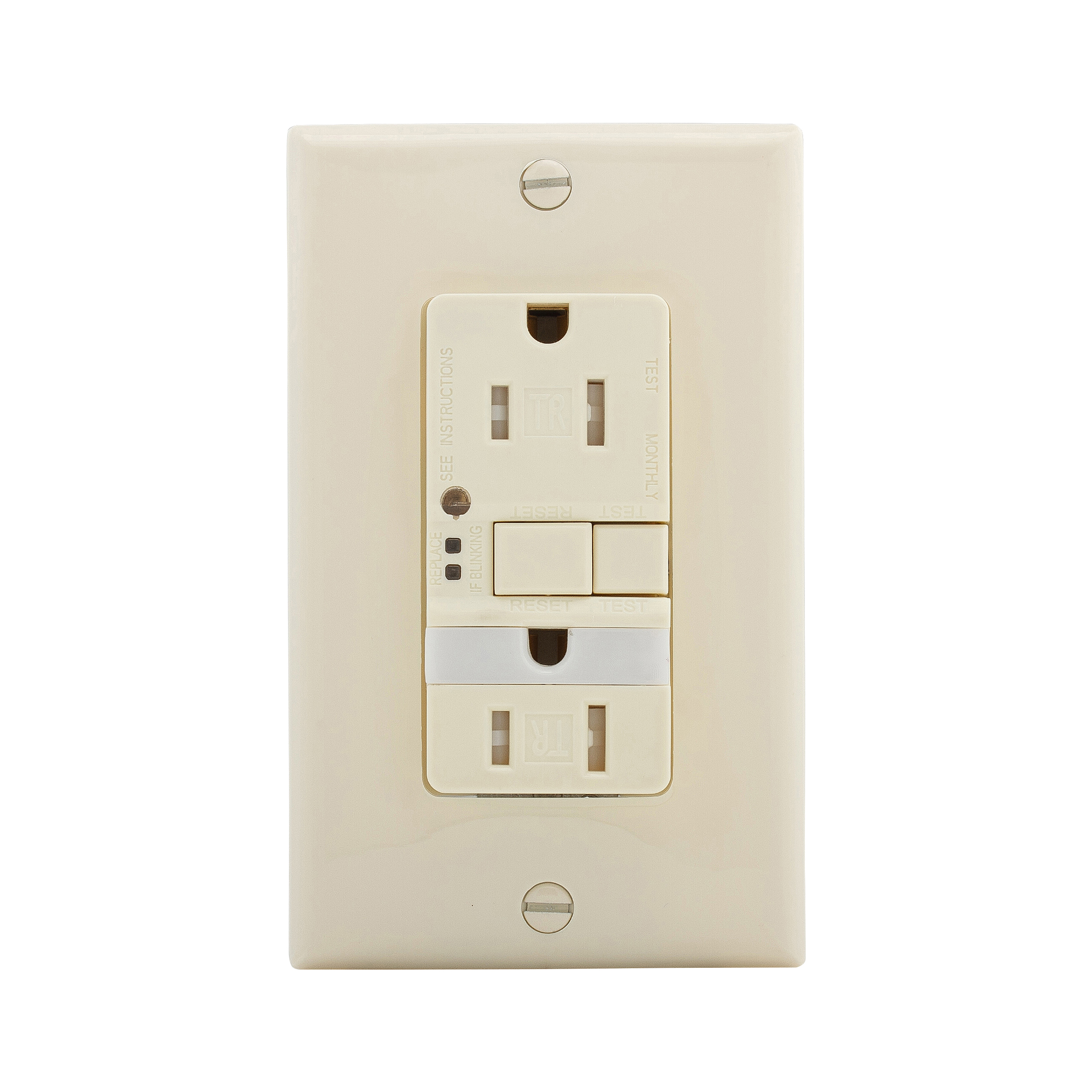 Arrow Hart Tamper Resistant GFCI Receptacle with Nightlight