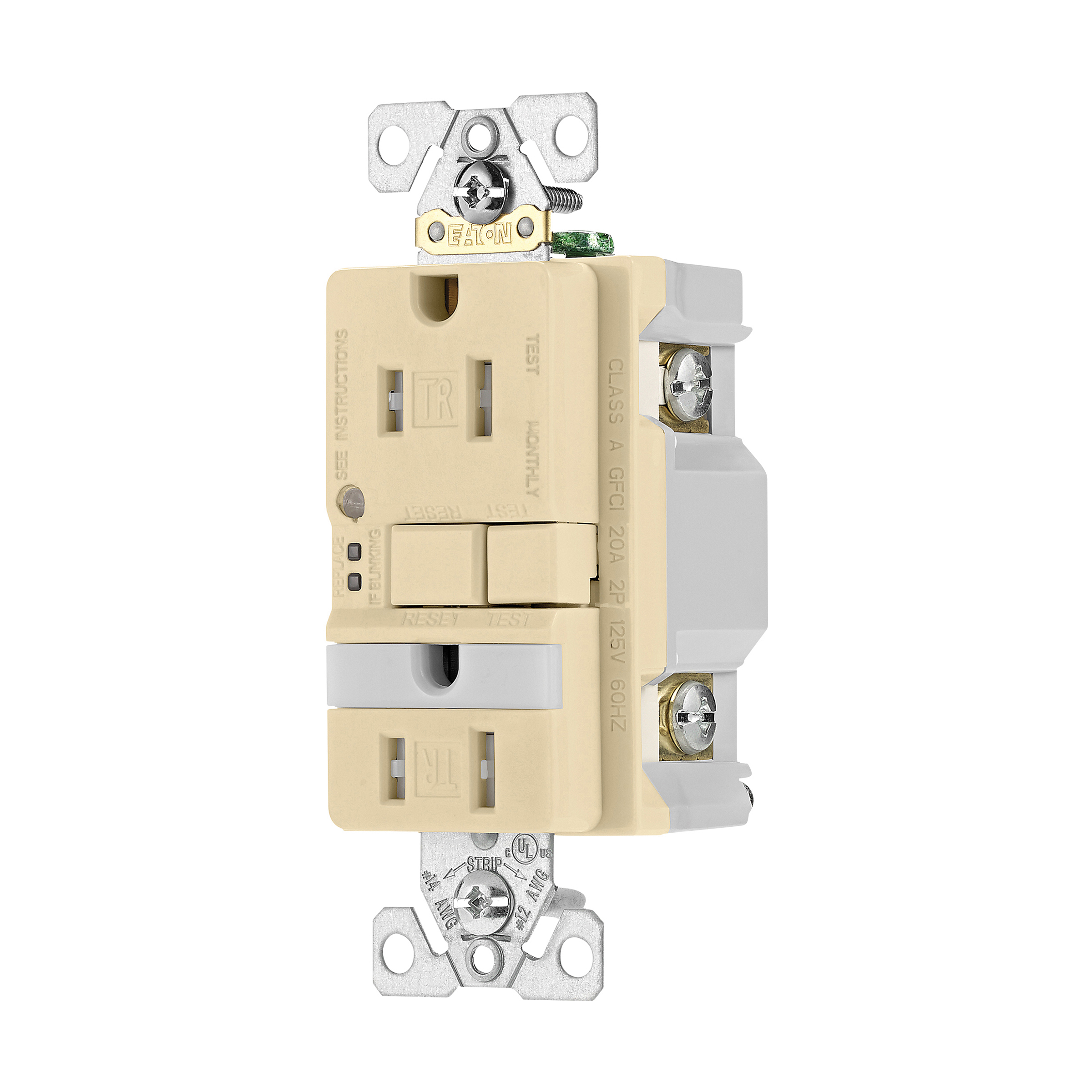 Arrow Hart Tamper Resistant GFCI Receptacle with Nightlight