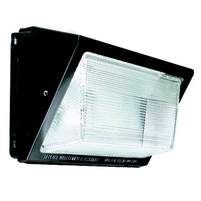 Litespan Wallpack, Glass LED 55W 5600LM Bronze 120-277VAC