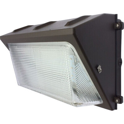 LED Glass Wallpack DLC V4.0 Standard 80W-9800LM 5000K Bronze 0-10V Dimmable 100-277V