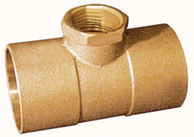 4712R Lead-Free C x C x F Reducing Tee - 2" x 2" x 3/4"