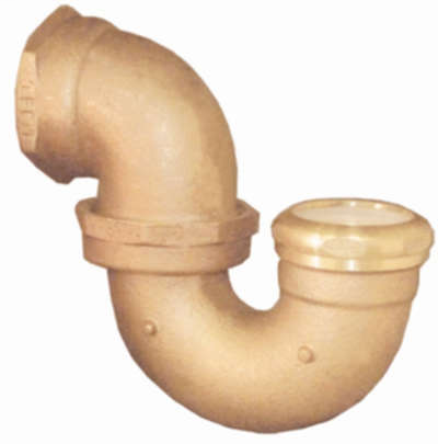 5556 Female LA Pattern P-Trap with Union Joint - 1 1/2" x 1 1/2" OD