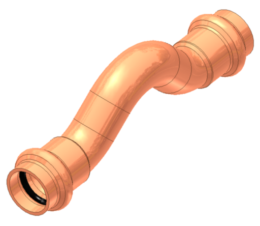836 Crossover - 1/2" x 1/2"