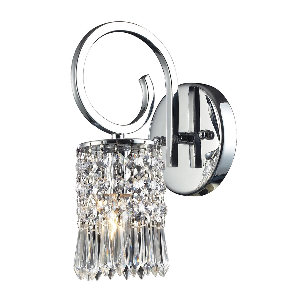 Product image for Optix 1 Light Wall Sconce - Polished Chrome