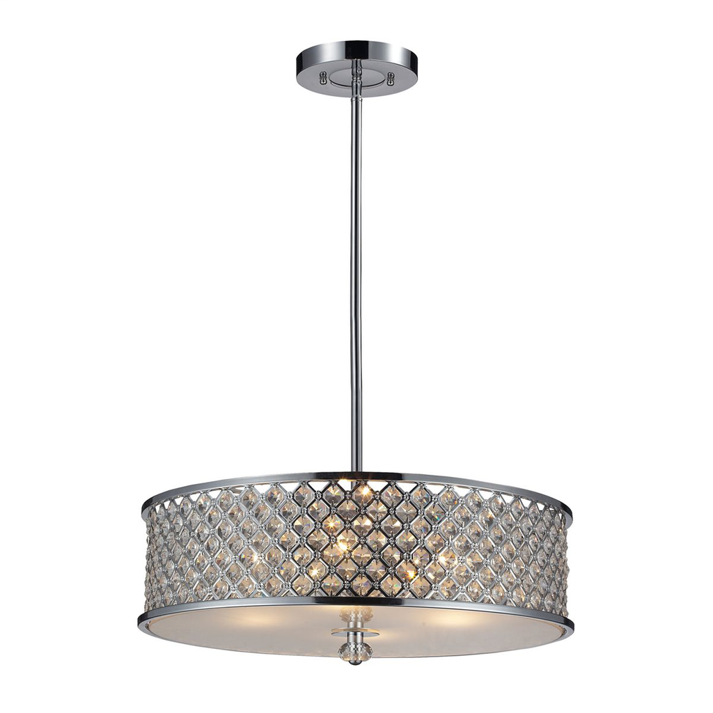 Product image for ELK 31105/4 4 LIGHT PENDANT IN POLISHED CHROME