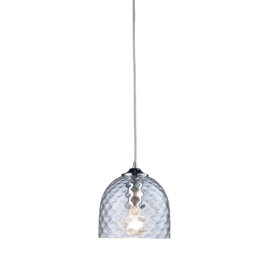 Product image for ELK LTG 31080/1CLR VIVA 1-LIGHT CLEAR PENDANT IN SATIN NICKEL