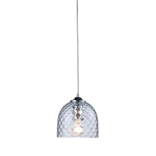 Product image for ELK LTG 31080/1CLR VIVA 1-LIGHT CLEAR PENDANT IN SATIN NICKEL