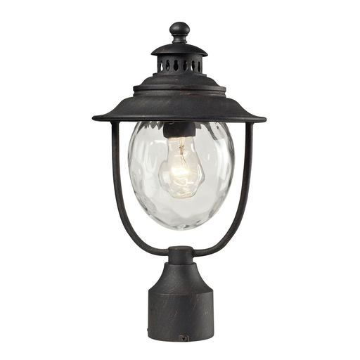 Product image for Searsport 1 Light Outdoor Post Lamp - Weathered Charcoal