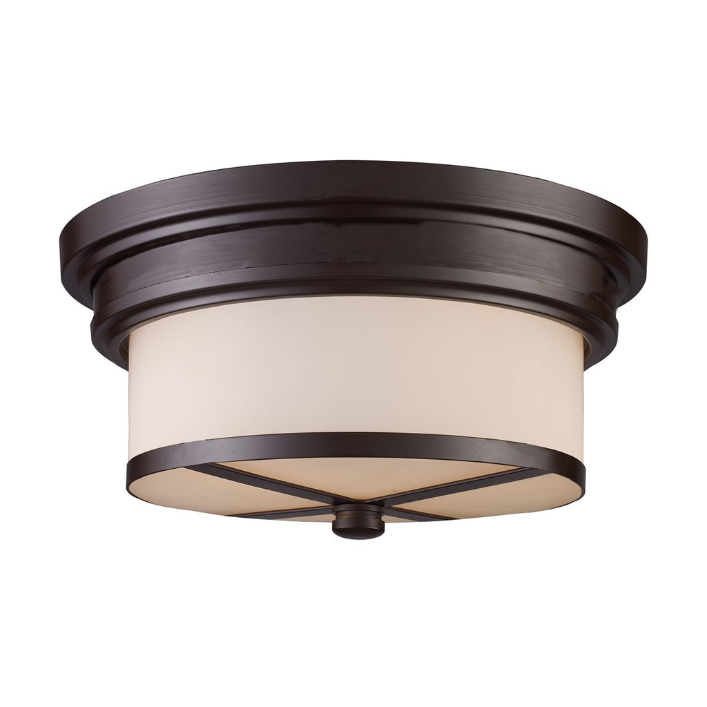 Product image for Flush Mounts 2 Light Flushmount - Oiled Bronze