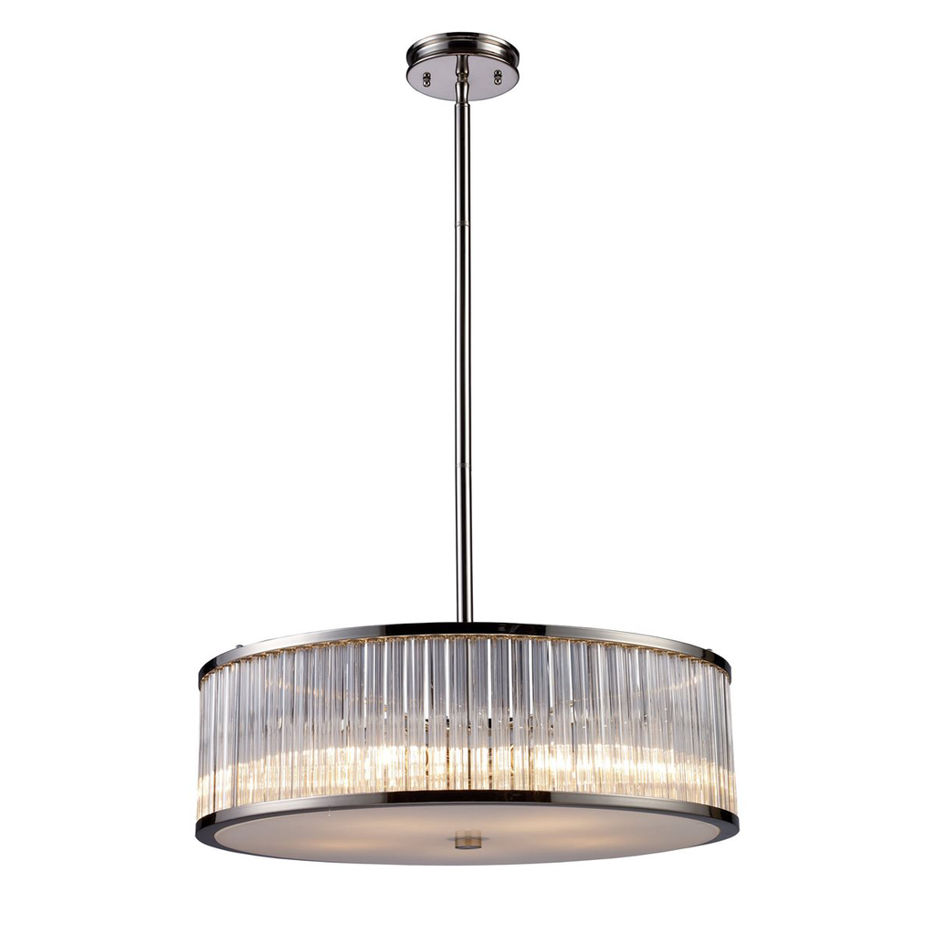 Product image for Braxton 5 Light Pendant - Polished Nickel