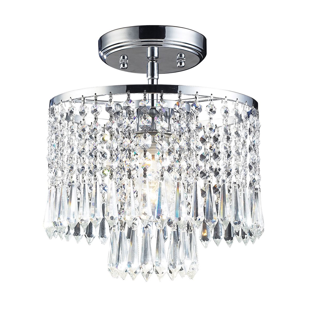 Product image for Optix 1 Light Flushmount - Polished Chrome