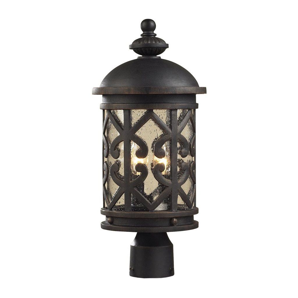 Product image for Tuscany Coast 2 Light Post Light - Weatherered Charcoal