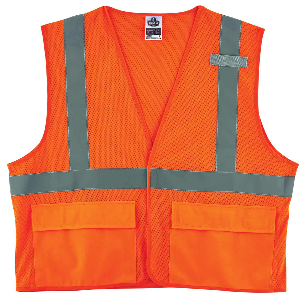 Ergodyne 21145 GloWear 8220HL Mesh HiVis Safety Vest, Type R, Class 2
