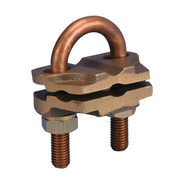 Ground Rod Clamp, U-Bolt, Bare, One Conductor GUV16070