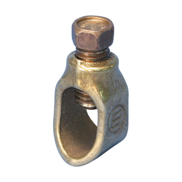 Erico HDC58 5/8 Inch Diameter #8 Solid to 1/0 Stranded Silicon Bronze Ground Rod Clamp Erico HDC58 5/8 Inch Diameter #8 Solid to 1/0 Stranded Silicon Bronze Ground Rod Clamp