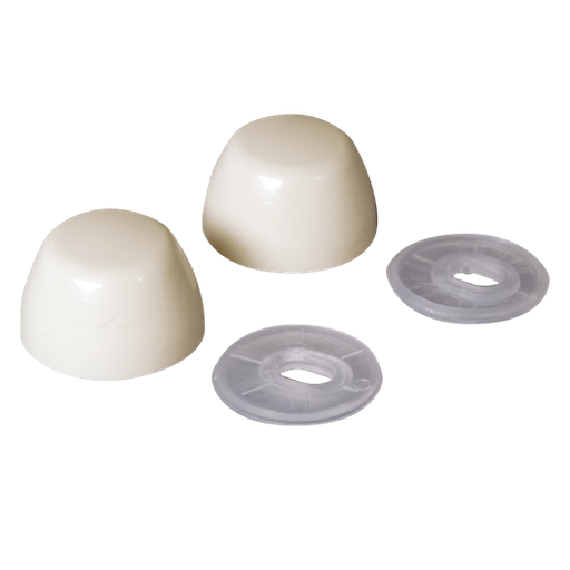 Toilet Bowl Bolt Caps, Bone