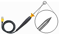 Product image for Fluke 80PK-25 K-Type 10.2 Centimeter Temperature Probe