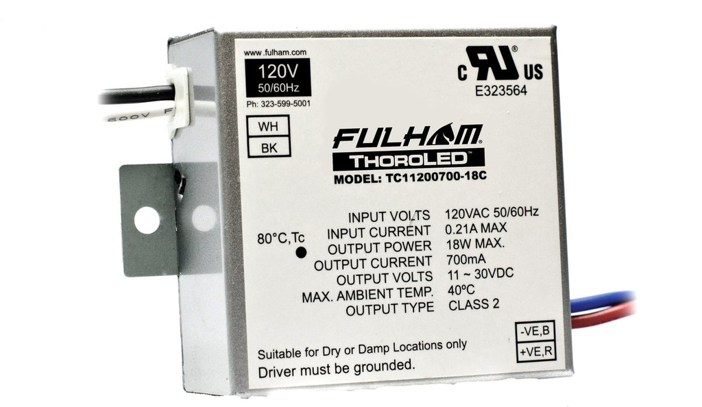 Product image for FUL TC11200700-18C LED DRIVER - 18W