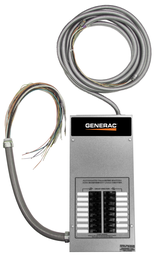 Generac RXG16EZA1 16-Circuit RTS Transfer Switch & Load Center, 85A 120-240 1PH, Pre-Wired