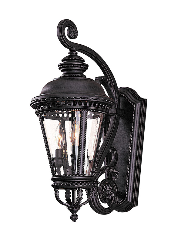 Castle 3 - Light Wall Lantern Black