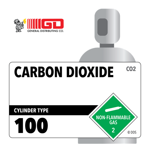 Carbon Dioxide, 100, 2.8, Industrial (I), 99.8%, 100 lbs, High Pressure Steel (HPS), CGA 320