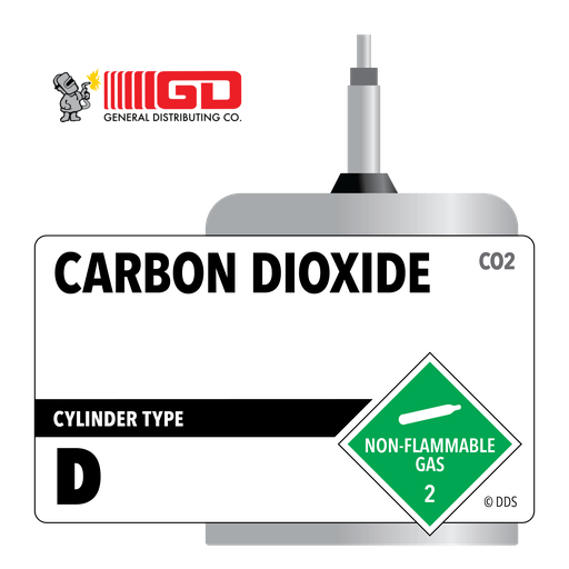 Carbon Dioxide, D, 3.0, Industrial (I), 99.9%, 4 lbs, High Pressure Steel (HPS), CGA 320