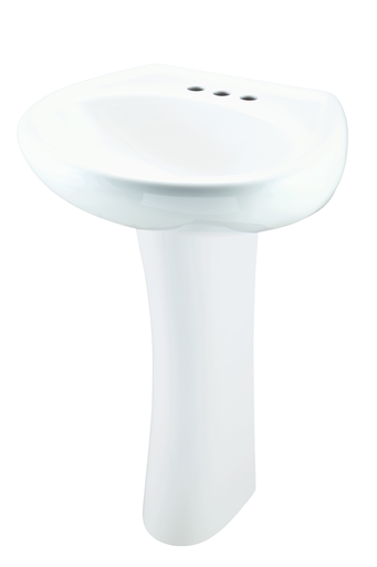 Maxwell® 4" Centers Petite Pedestal Bathroom Sink