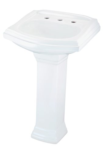 Allerton™ 8" Centers Petite Pedestal Bathroom Sink