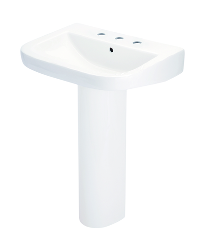 DISCONTINUED Wicker Park™ 8" Centers Standard Pedestal Bathroom Sink