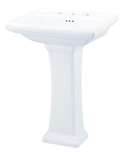 Logan Square™ 8" Centers Petite Pedestal Bathroom Sink