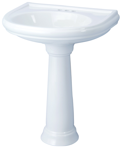 DISCONTINUED Brianne™Ped Lav Combo: 12-545 Lav W/ 29-846 Ped White