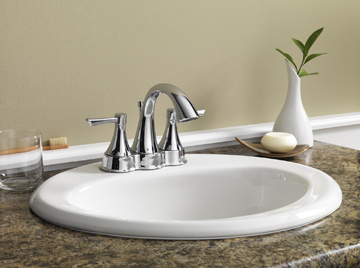 Maxwell® Oval 4" Centers Self-Rimming Bathroom Sink