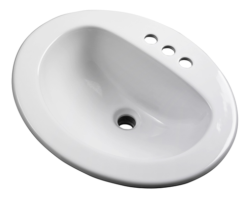 Maxwell® Oval 4" Centers Self-Rimming Bathroom Sink