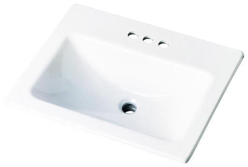 Wicker Park™ Rectangular 4" Faucet Centers Self-Rimming Bathroom Sink