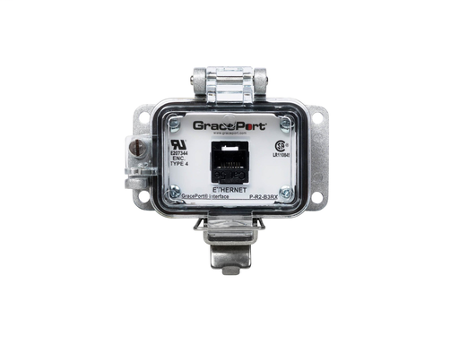 Panel Interface Connector with Category 5e RJ45 - Panel Mount Housing - UL Type 4 - No outlet/power option
