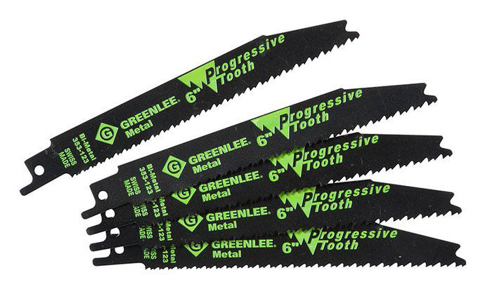 Greenlee 353-123 6 x 3/4 x 0.035 Inch Bi-Metal Straight Back Reciprocating Saw Blade Greenlee 353-123 6 x 3/4 x 0.035 Inch Bi-Metal Straight Back Reciprocating Saw Blade