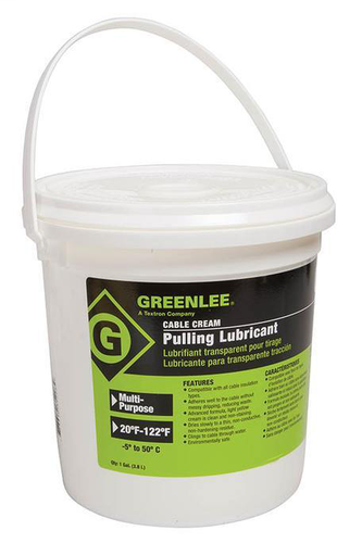 Product image for Greenlee CRM-1 Cable-Cream™ Cable Pulling Lubricant, 1-Gallon