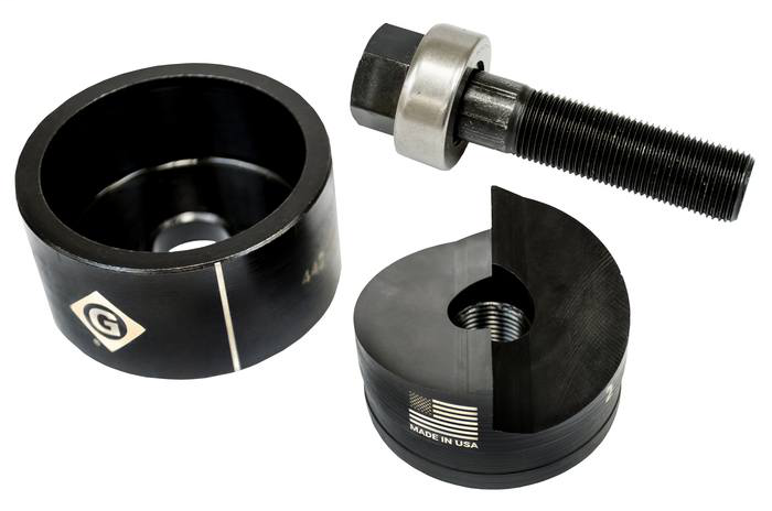 Greenlee 7211BB-2 2-3/8 Inch Hole 2-Point Round Knockout Punch Greenlee 7211BB-2 2-3/8 Inch Hole 2-Point Round Knockout Punch