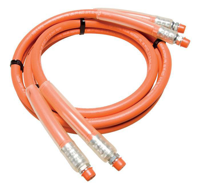 HOSE ASSEMBLY, 3/8" X 10' ORANGE
