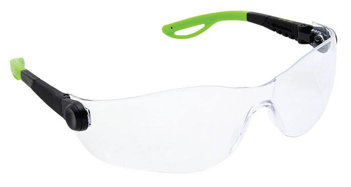 SAFETY GLASSES, FRAMELESS, CLEAR