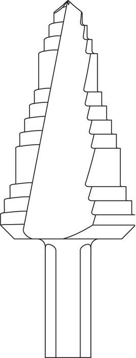 Greenlee 30008 1-1/8 x 2-15/16 Inch Steel Self Feed Screw Point Step Bit Greenlee 30008 1-1/8 x 2-15/16 Inch Steel Self Feed Screw Point Step Bit