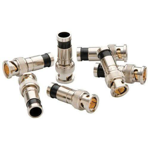CONN RG6/6Q BNC COMPR 10-PK 10-PK